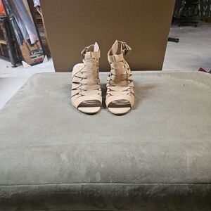 Vince Camuto Beige Strappy Heels